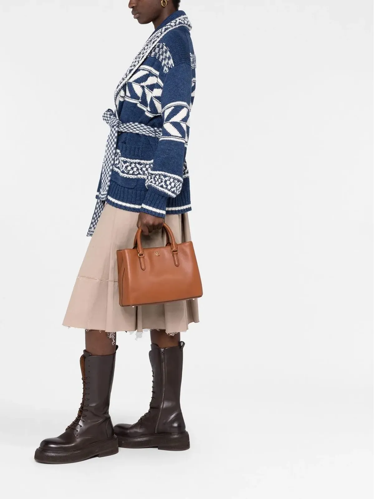 Lauren Ralph Lauren Marcy レザートートバッグ - 画像2