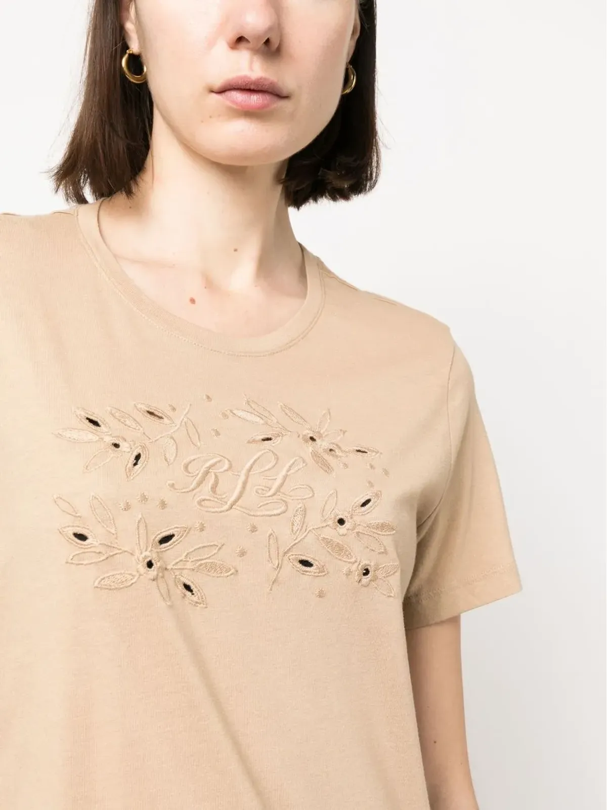 Lauren Ralph Lauren Katlin 刺繍ディテール Tシャツ - 画像5