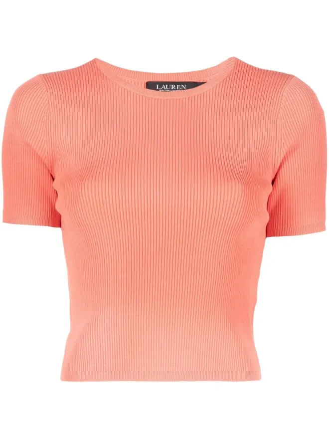 Lauren Ralph Lauren Lauren Ralph Lauren Yuzepa 半袖ニットプルオーバー - Orangeの商品画像