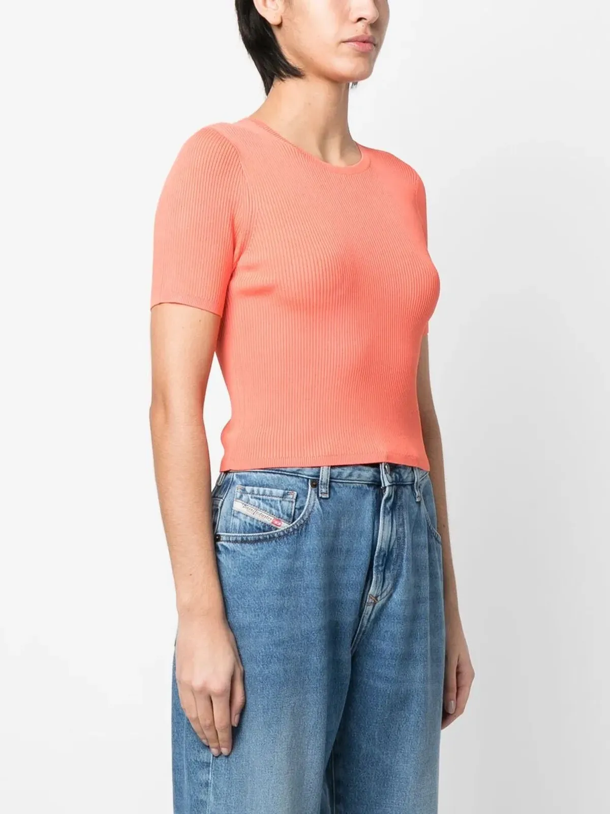 Lauren Ralph Lauren Yuzepa 半袖ニットプルオーバー - Orange - 画像3