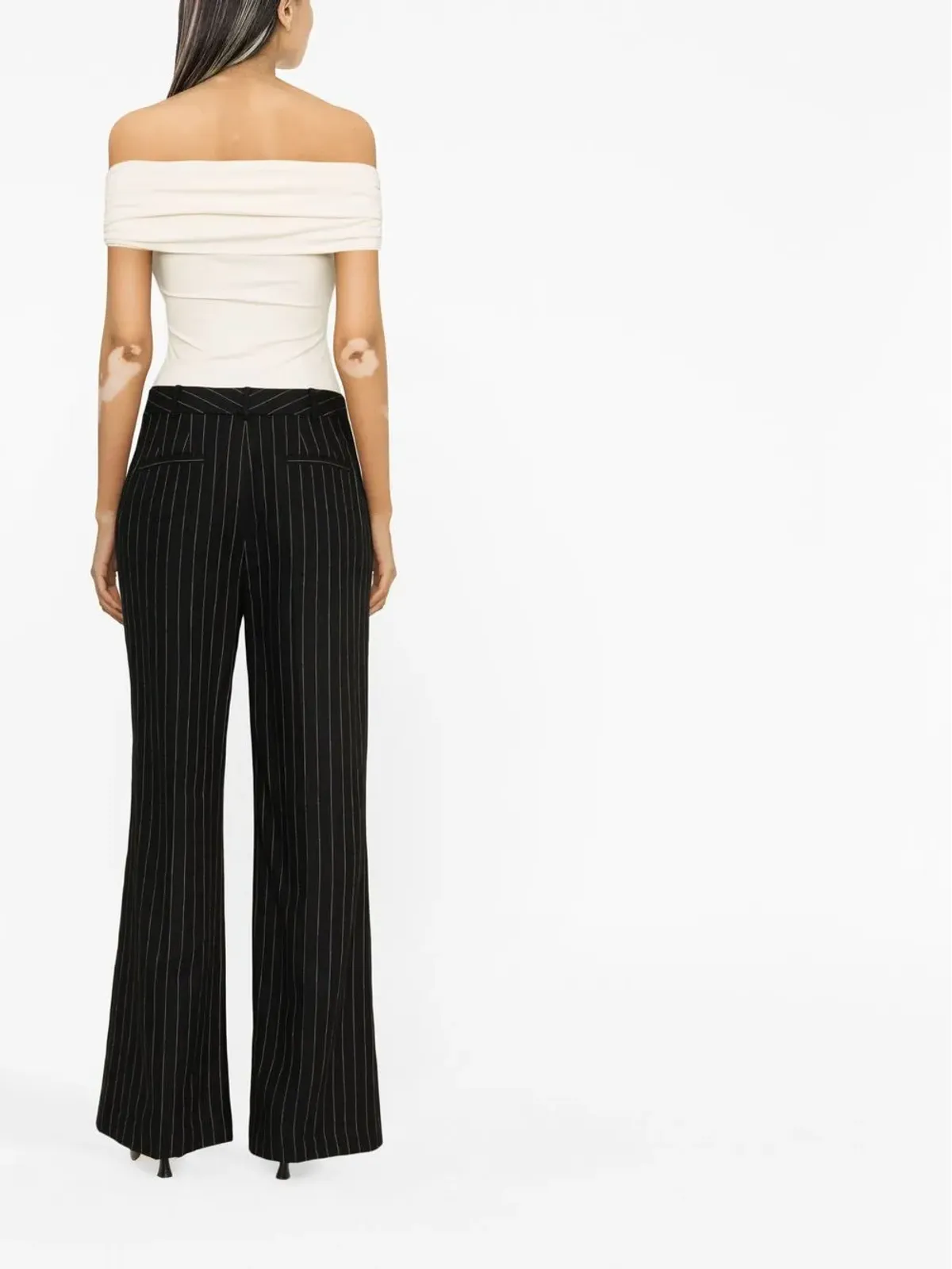 Lauren Ralph Lauren Kaitlen ピンストライプ・ワイドレッグパンツ - 画像4