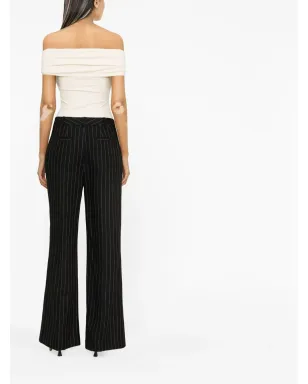 Lauren Ralph Lauren Kaitlen ピンストライプ・ワイドレッグパンツ - サムネイル4