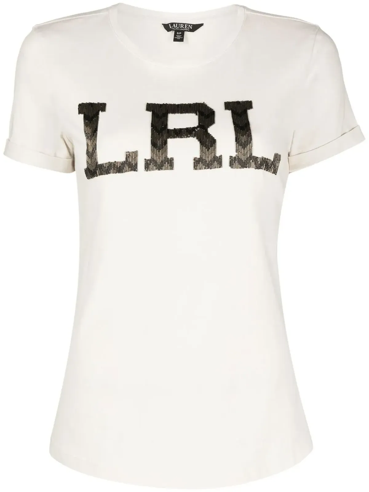Lauren Ralph Lauren ヘイリー半袖Tシャツ - Neutrals - 画像1