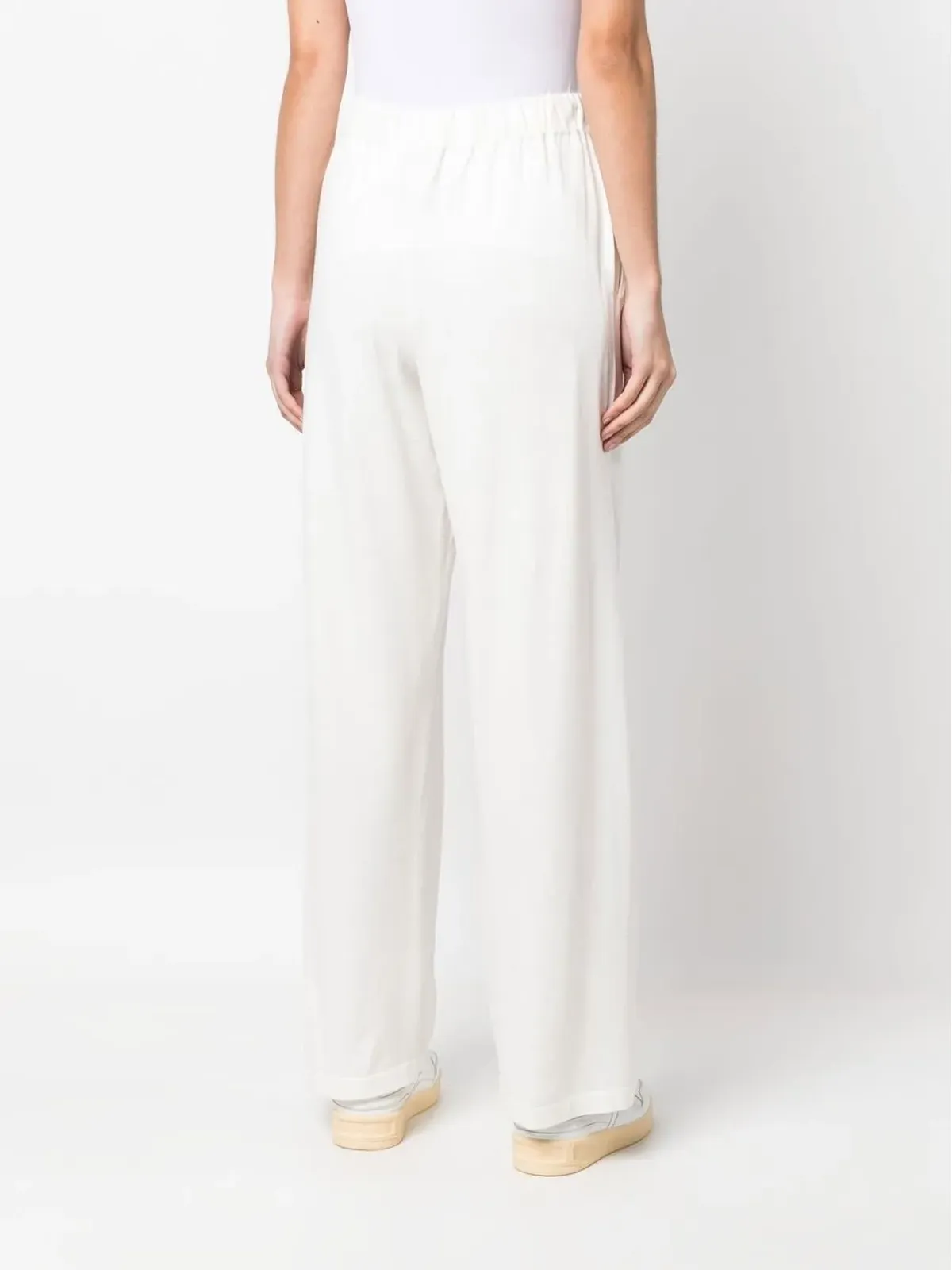 TWINSET ワイドレッグニットパンツ - White - 画像4
