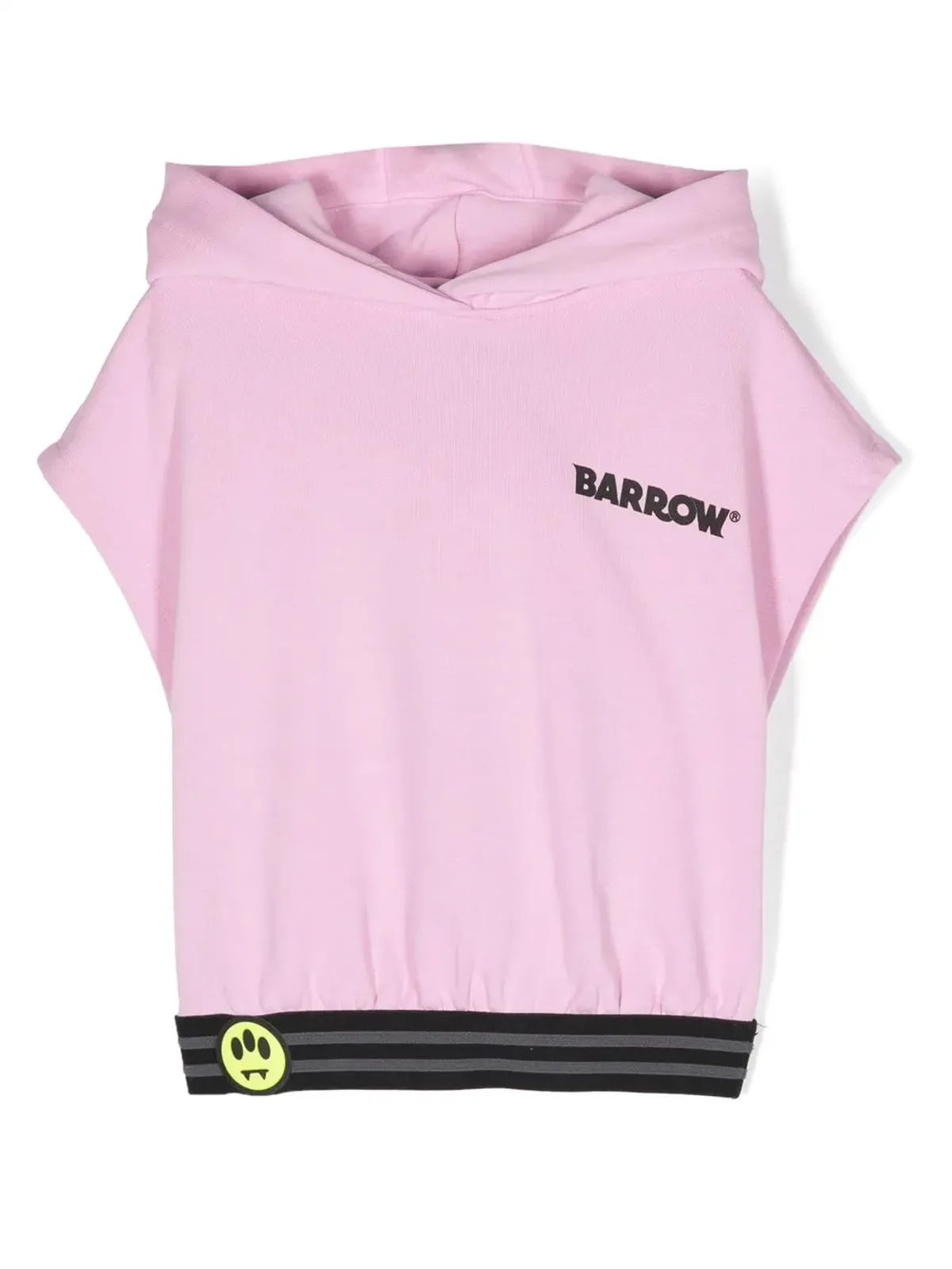 Barrow kids ロゴプリント フーディー ピンク - 画像1