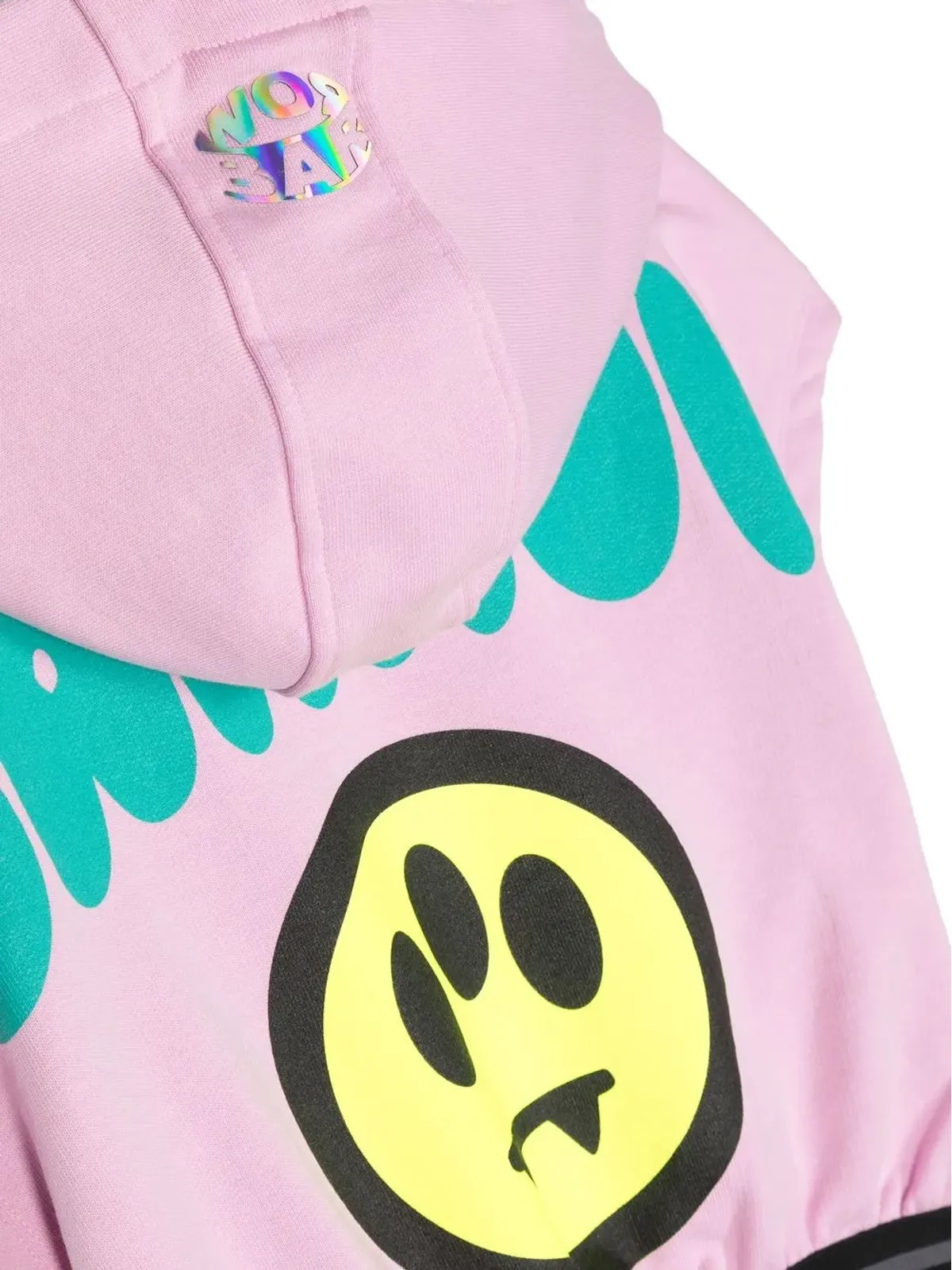 Barrow kids ロゴプリント フーディー ピンク - 画像3