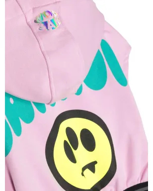 Barrow kids ロゴプリント フーディー ピンク - サムネイル3