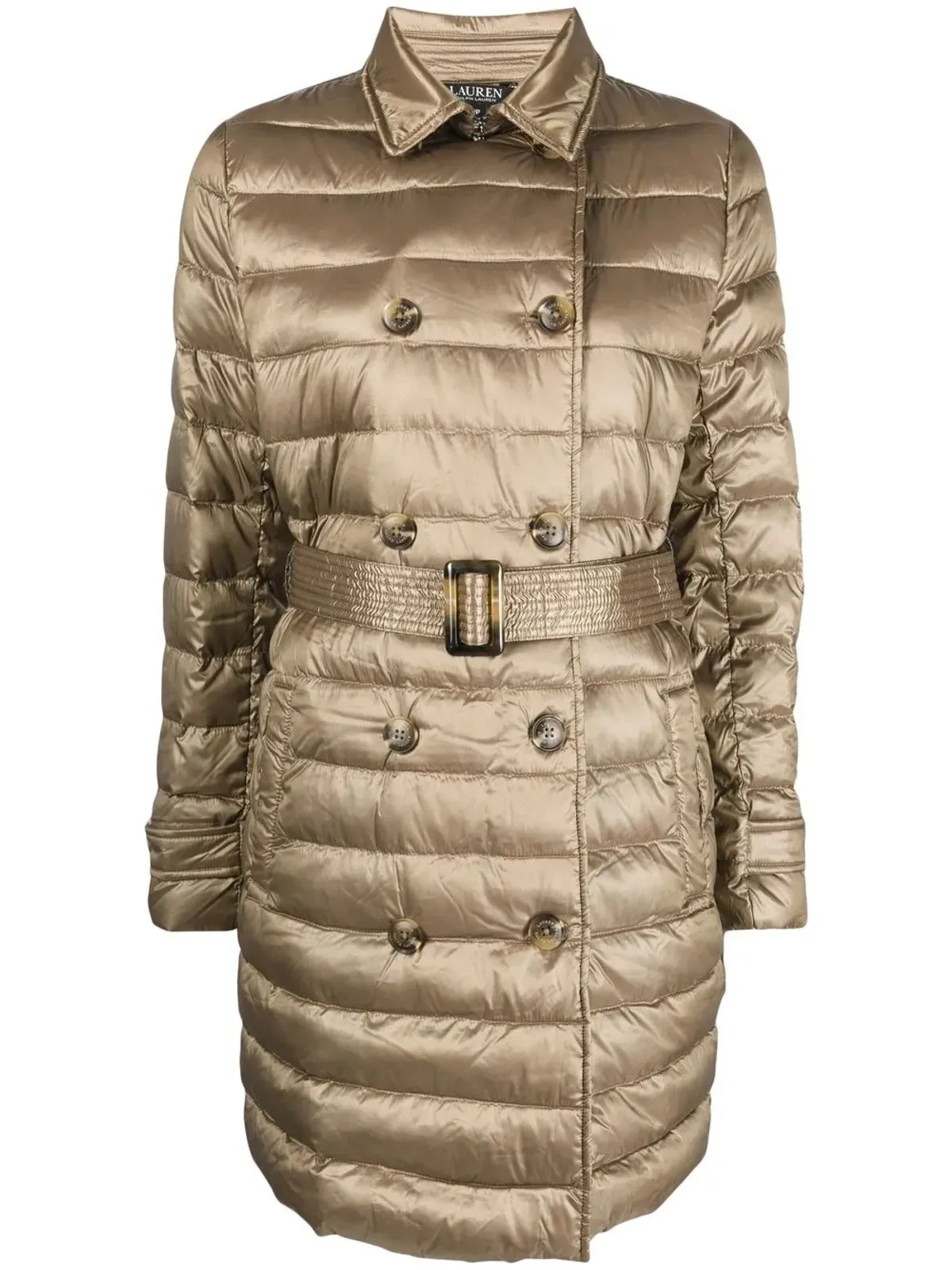 Lauren Ralph Lauren ベルト付きウエストのパディドコート - 画像1