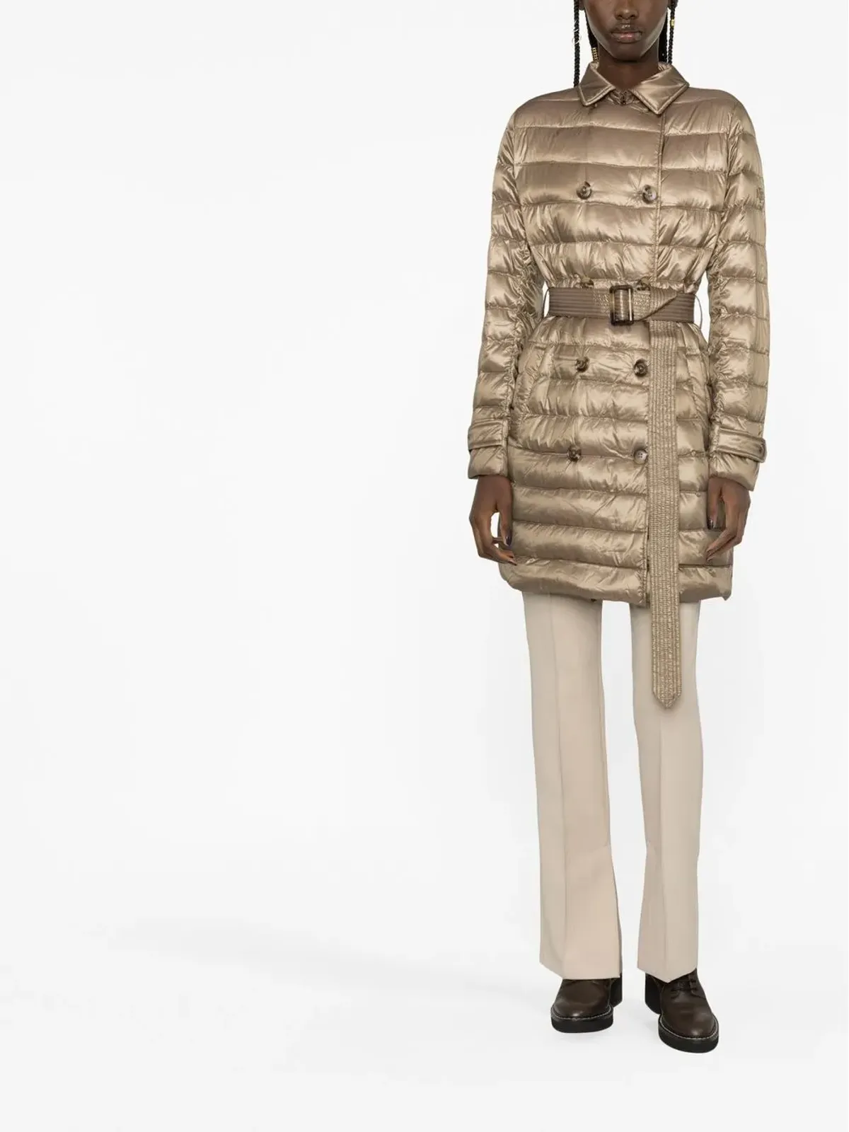 Lauren Ralph Lauren ベルト付きウエストのパディドコート - 画像2