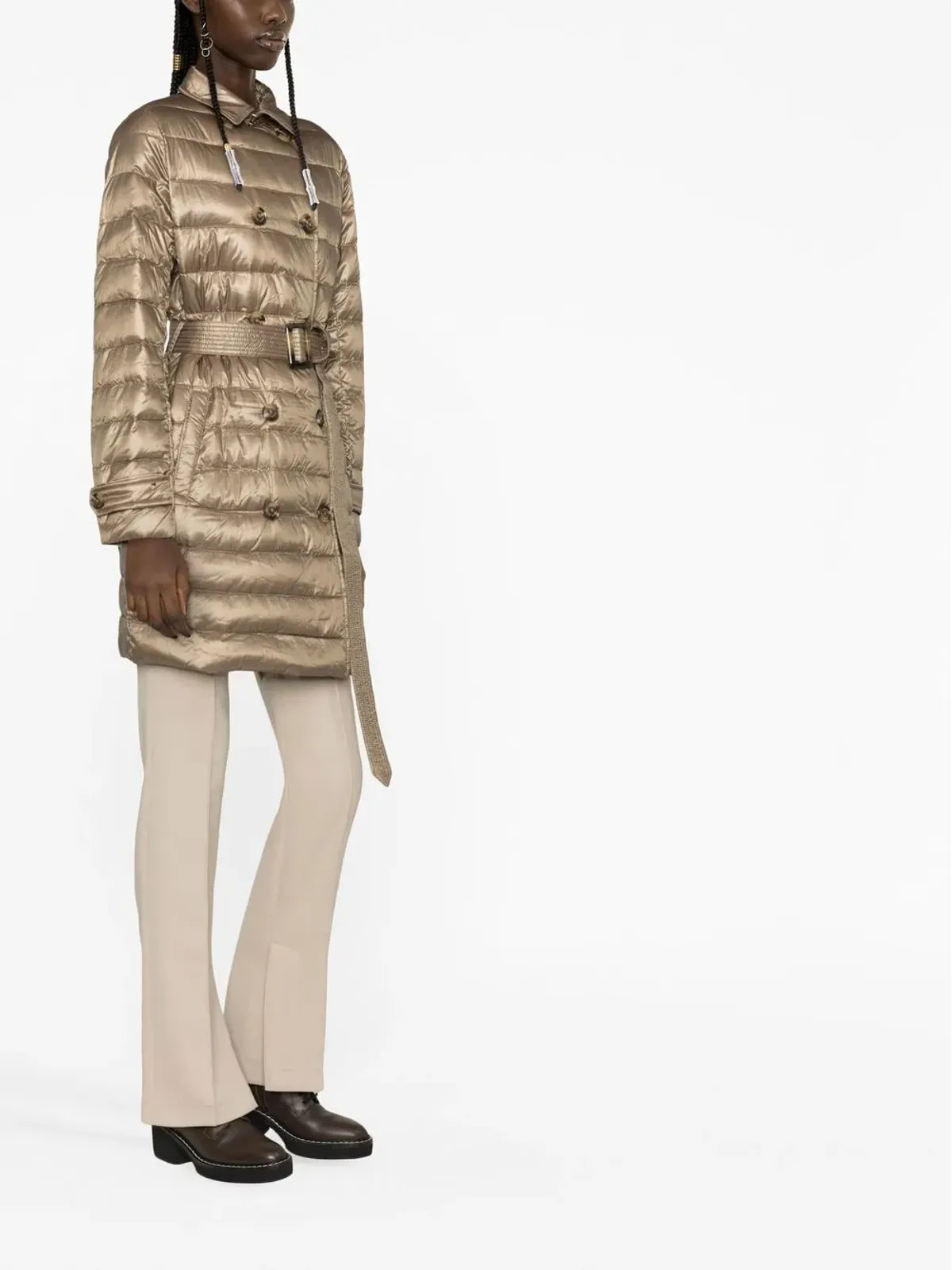Lauren Ralph Lauren ベルト付きウエストのパディドコート - 画像3