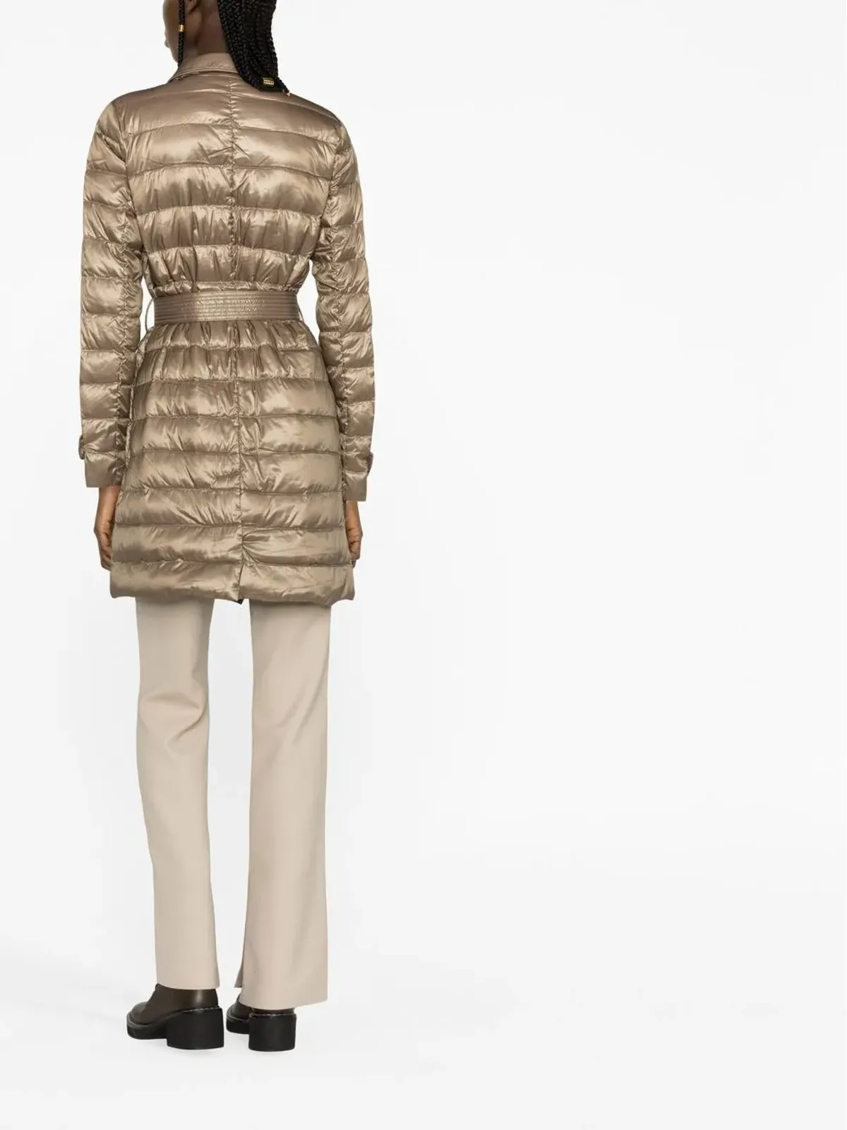 Lauren Ralph Lauren ベルト付きウエストのパディドコート - 画像4