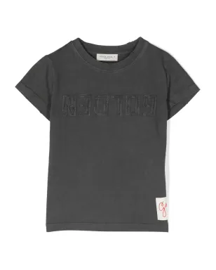 Golden Goose Kids ロゴ刺繍入りコットンTシャツ - サムネイル1