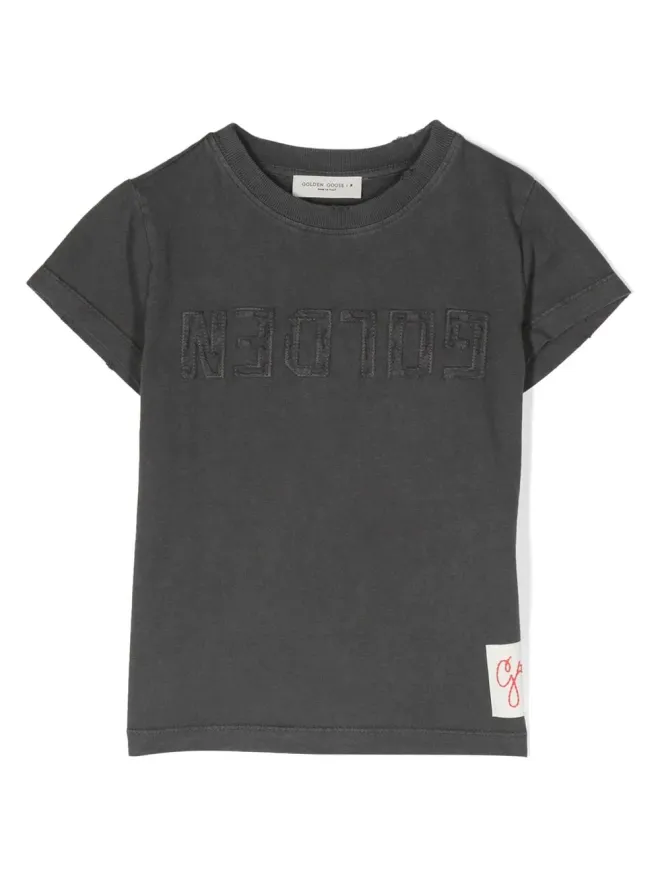 Golden Goose Kids Golden Goose Kids ロゴ刺繍入りコットンTシャツの商品画像