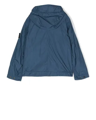 Stone Island Junior ロゴパッチ付きフードジャケット - サムネイル2