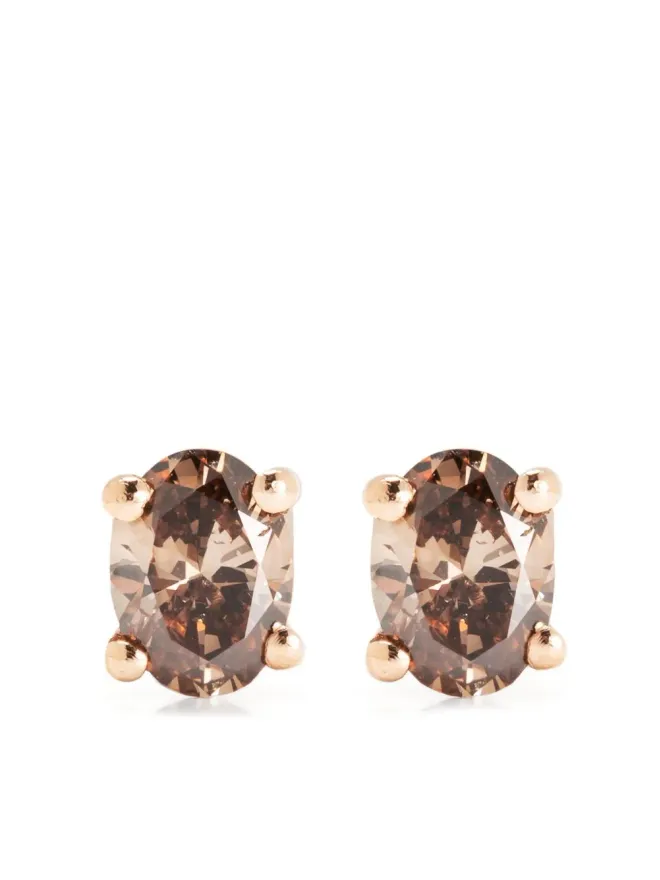 Wouters & Hendrix Gold Wouters & Hendrix Gold 18kt ローズ＆イエローゴールド ダイヤモンドスタッドピアスの商品画像