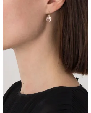 Wouters & Hendrix Gold 18kt ローズゴールド ダイヤモンドとモルガナイト イヤリング - サムネイル2
