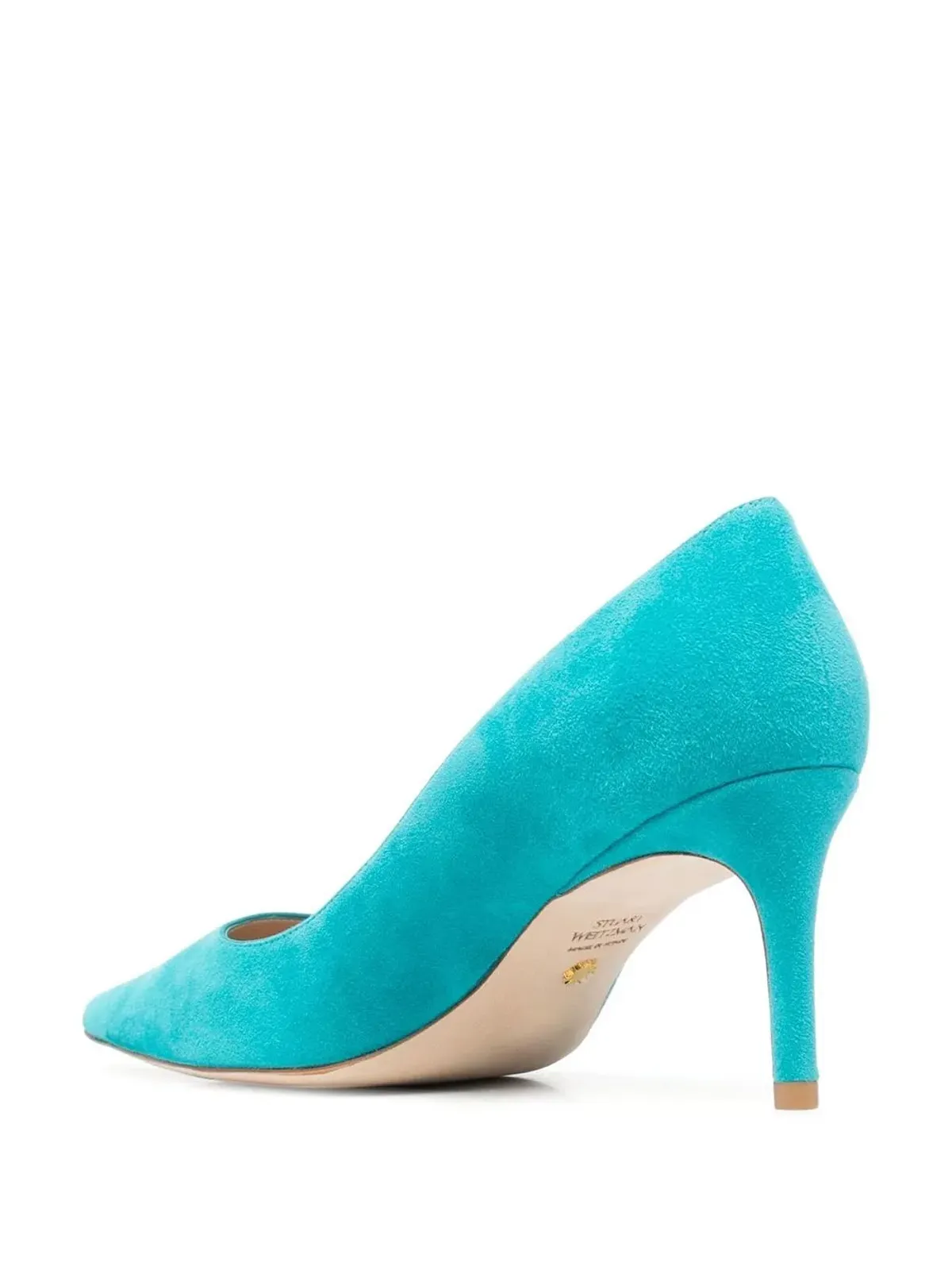 Stuart Weitzman ポインテッド70mmスエードパンプス - ブルー - 画像3