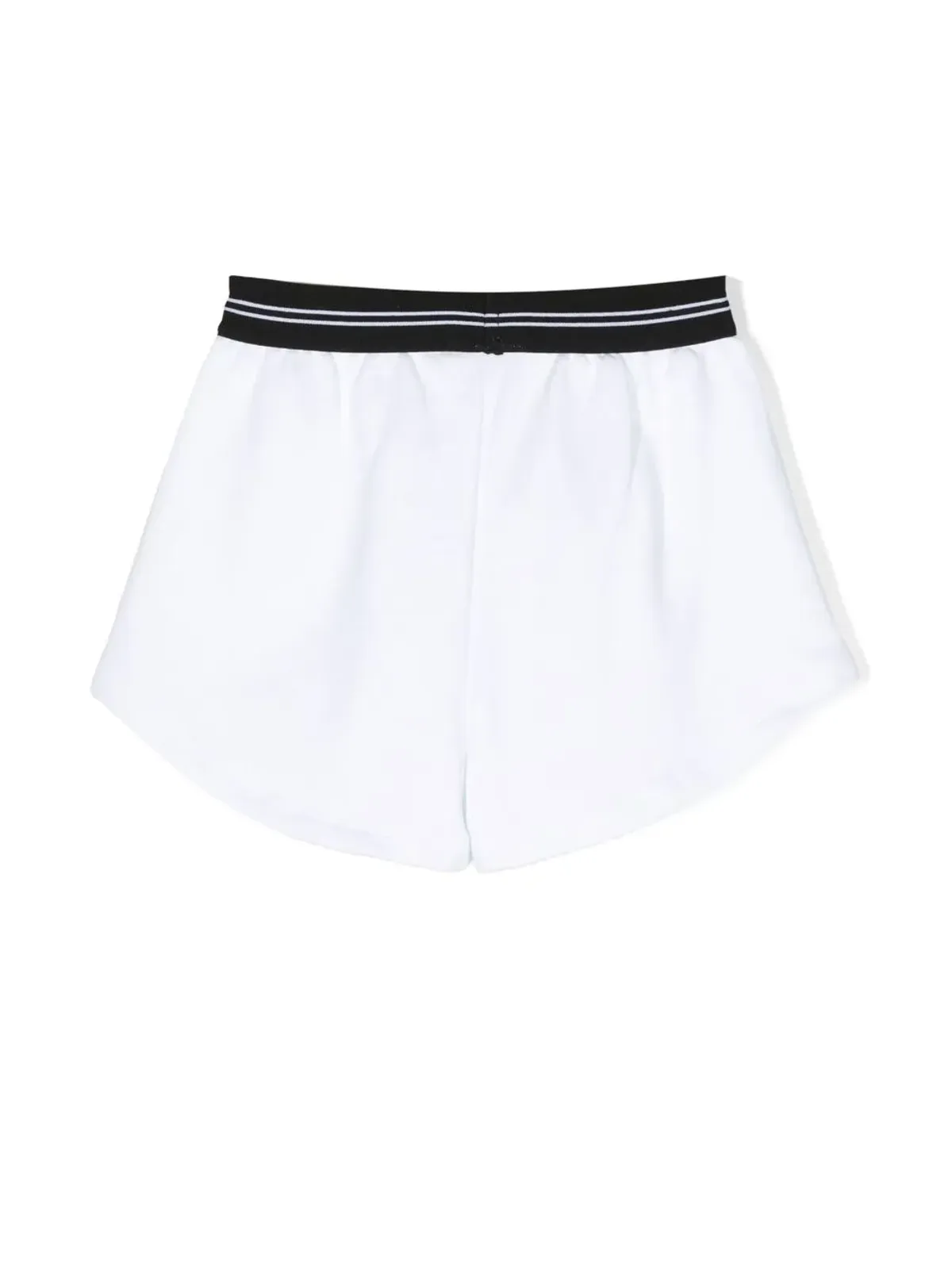 MSGM Kids ロゴプリントプリーツショーツ - 画像2