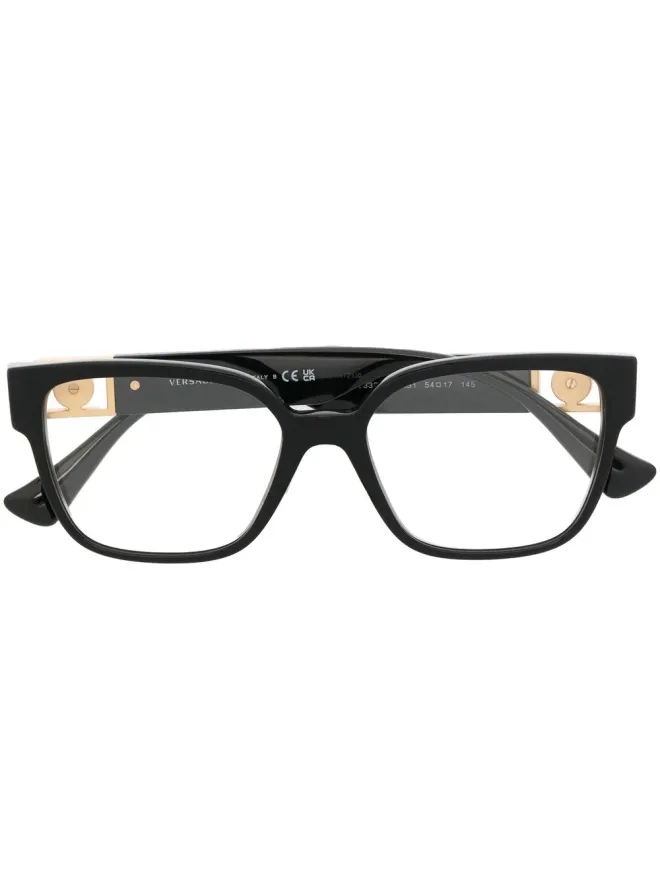 Versace Eyewear Versace Eyewear メデューサチャーム スクエアフレーム眼鏡の商品画像