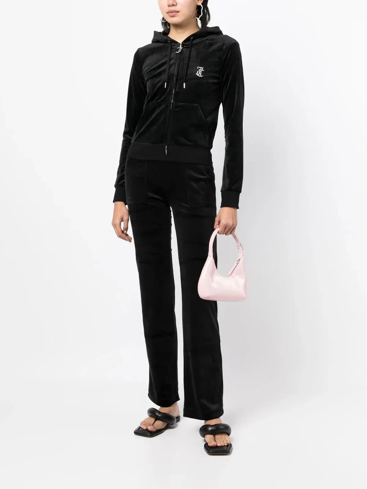 Juicy Couture Del Ray パッチポケット ヴェロア スウェットパンツ - 画像2