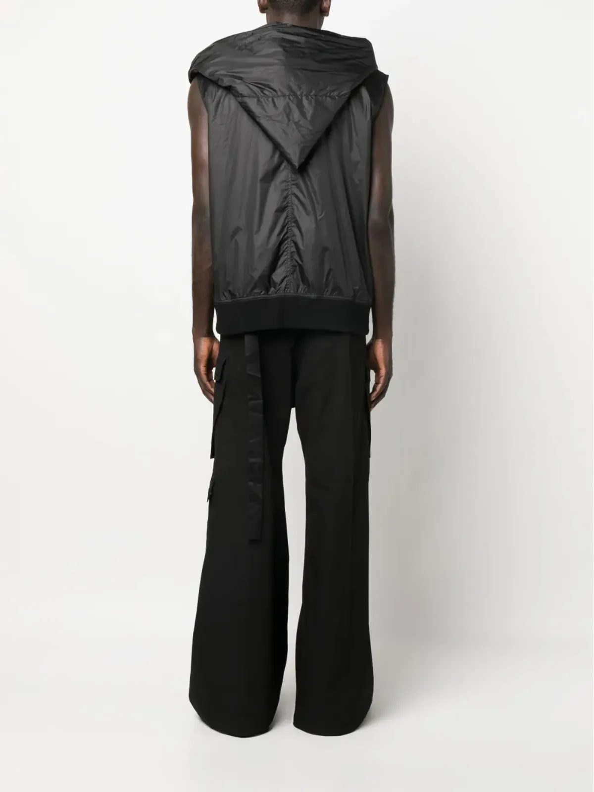 Rick Owens DRKSHDW ポーチポケットジップアップフーディ - ブラック - 画像4