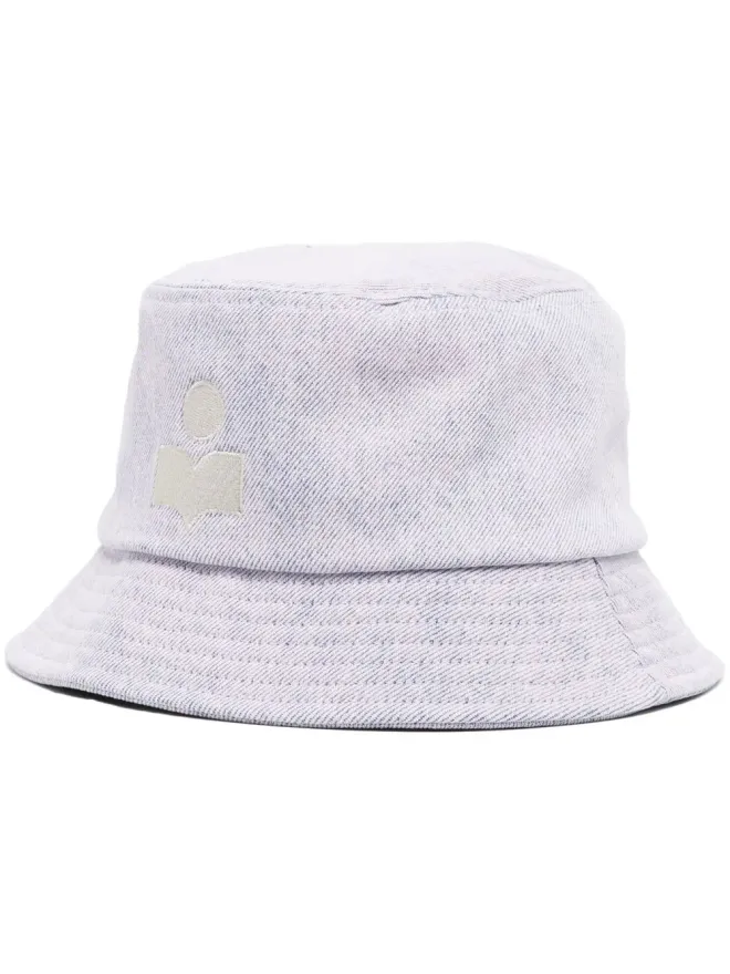 Isabel Marant ISABEL MARANT ヘイリー ロゴ刺繍 バケットハット パープルの商品画像