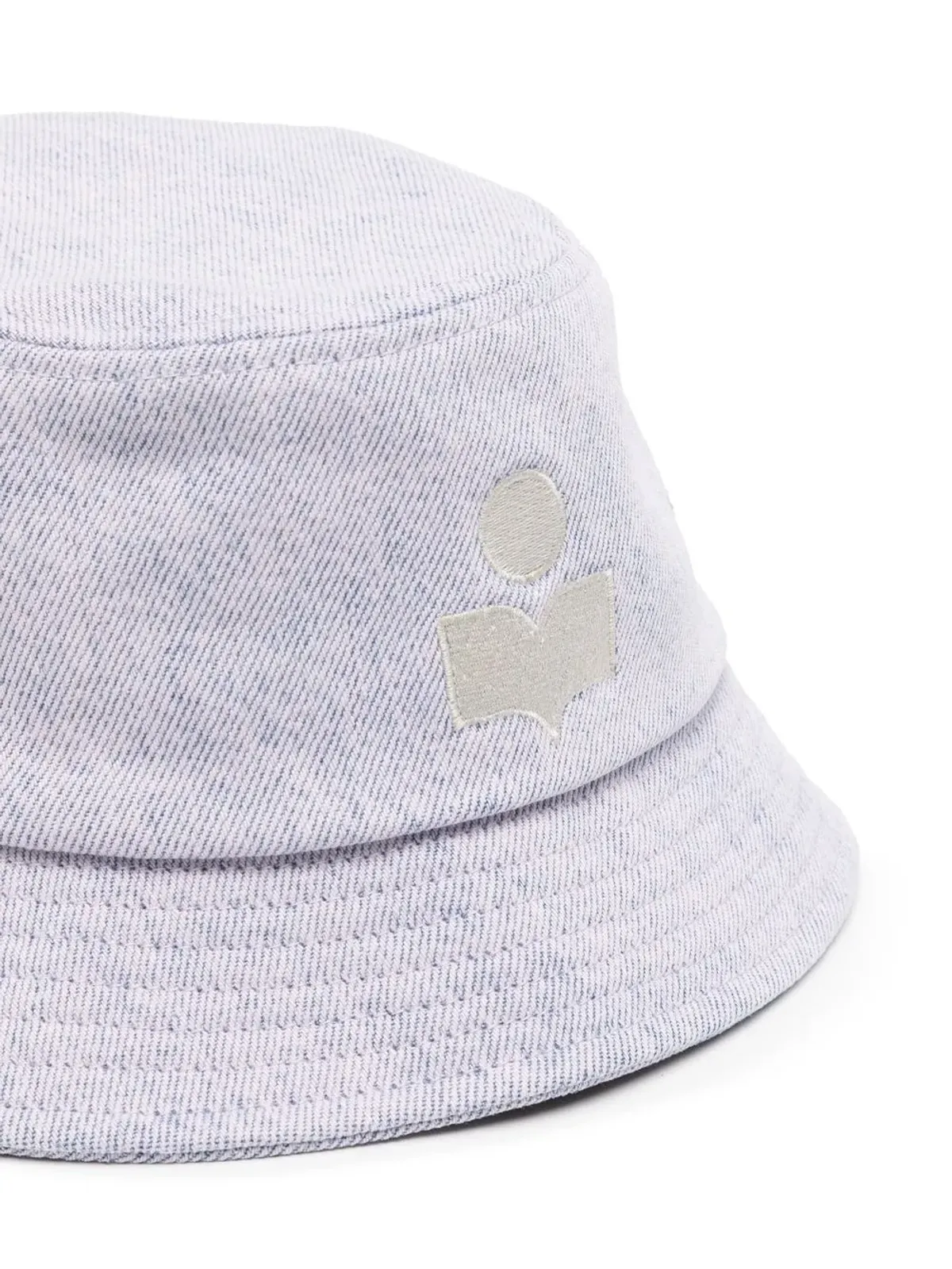 ISABEL MARANT ヘイリー ロゴ刺繍 バケットハット パープル - 画像2