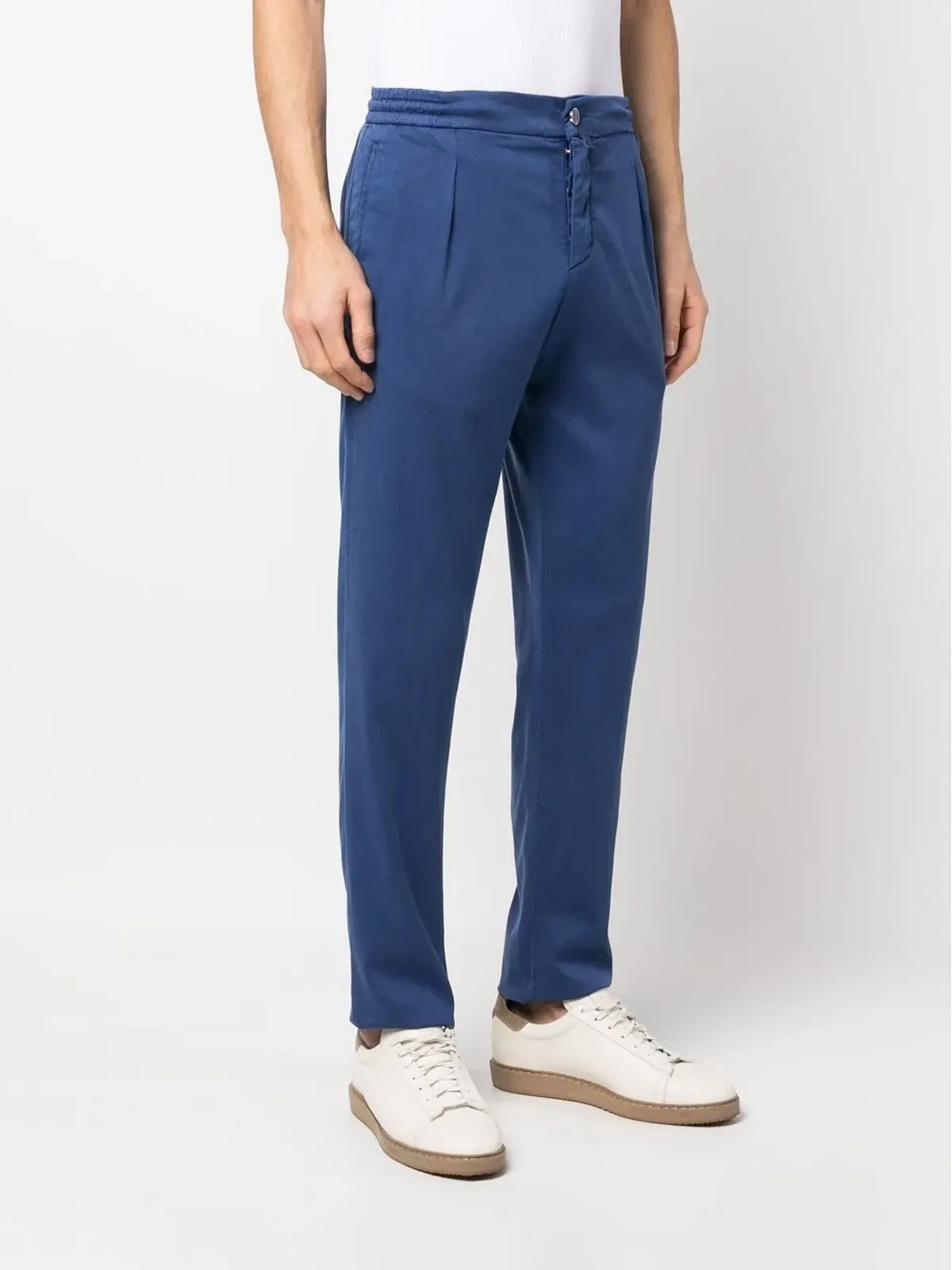 Kiton ロゴパッチ ストレートレッグ チノパンツ - 画像3
