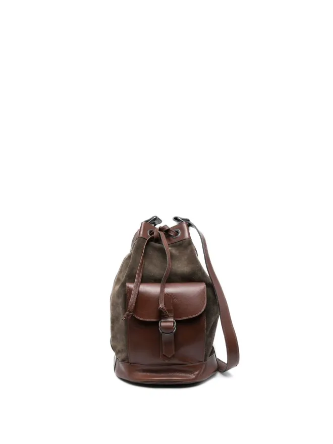 Saint Laurent Pre-Owned Saint Laurent Pre-Owned 1970年代 レザー バケットバッグ - ブラウンの商品画像