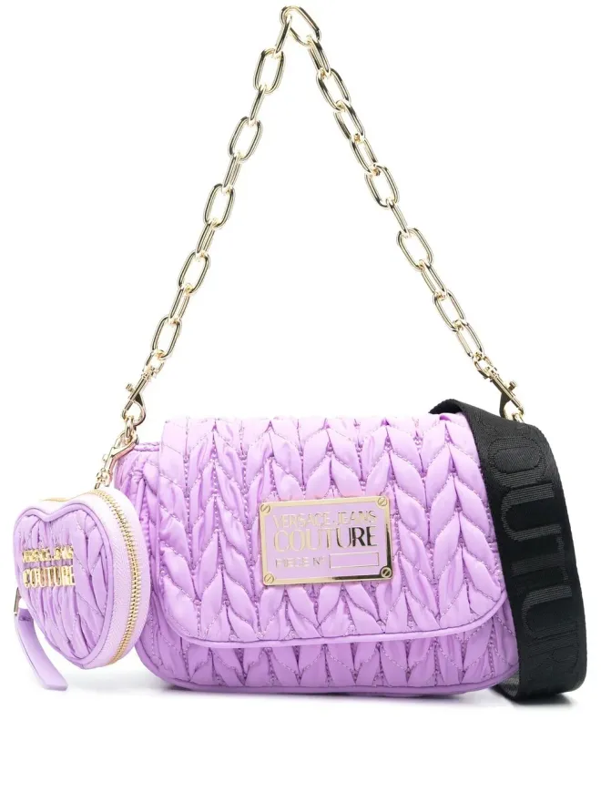 Versace Jeans Couture Versace Jeans Couture フェイクレザー マテラスショルダーバッグ パープルの商品画像