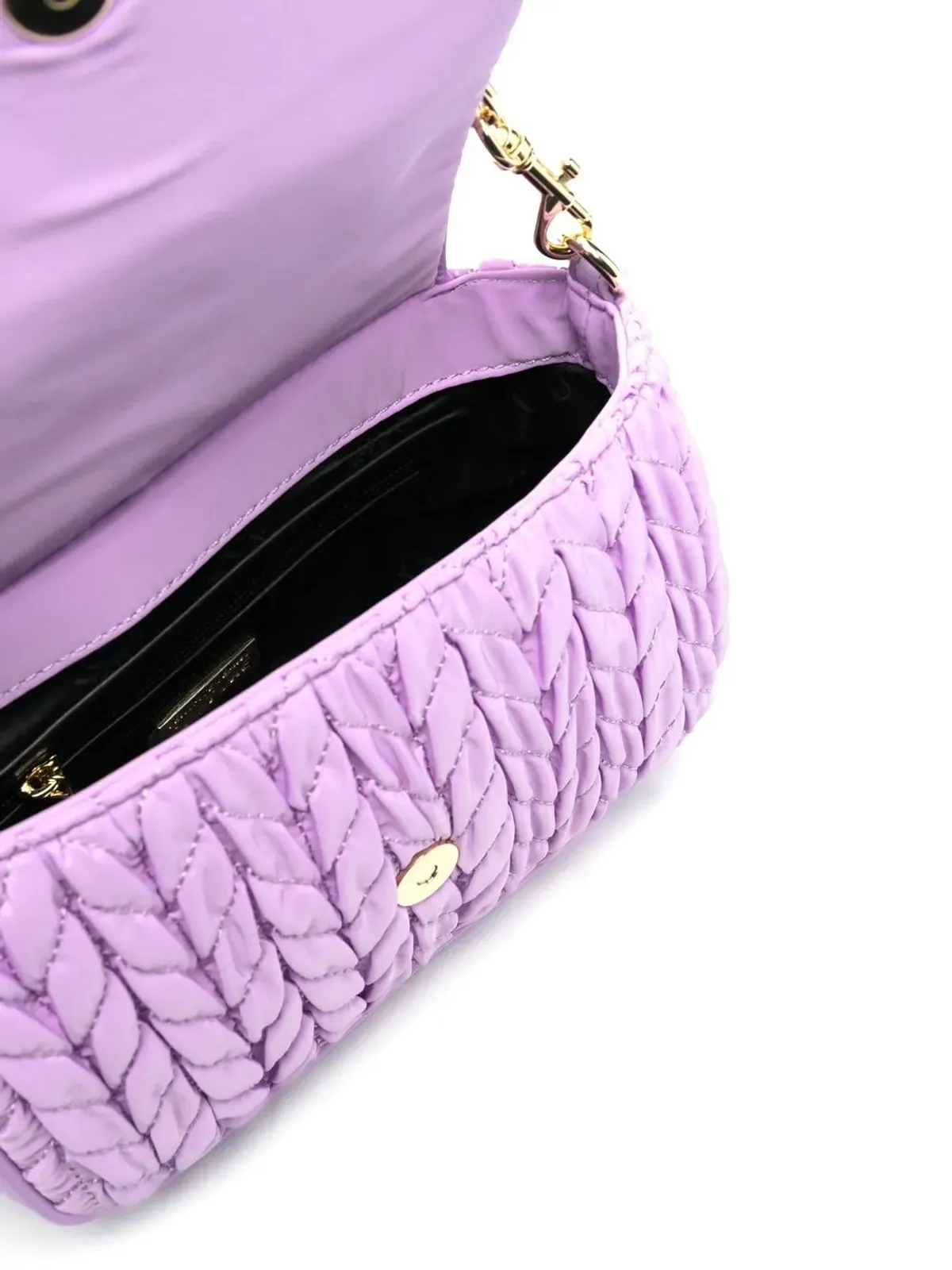 Versace Jeans Couture フェイクレザー マテラスショルダーバッグ パープル - 画像5