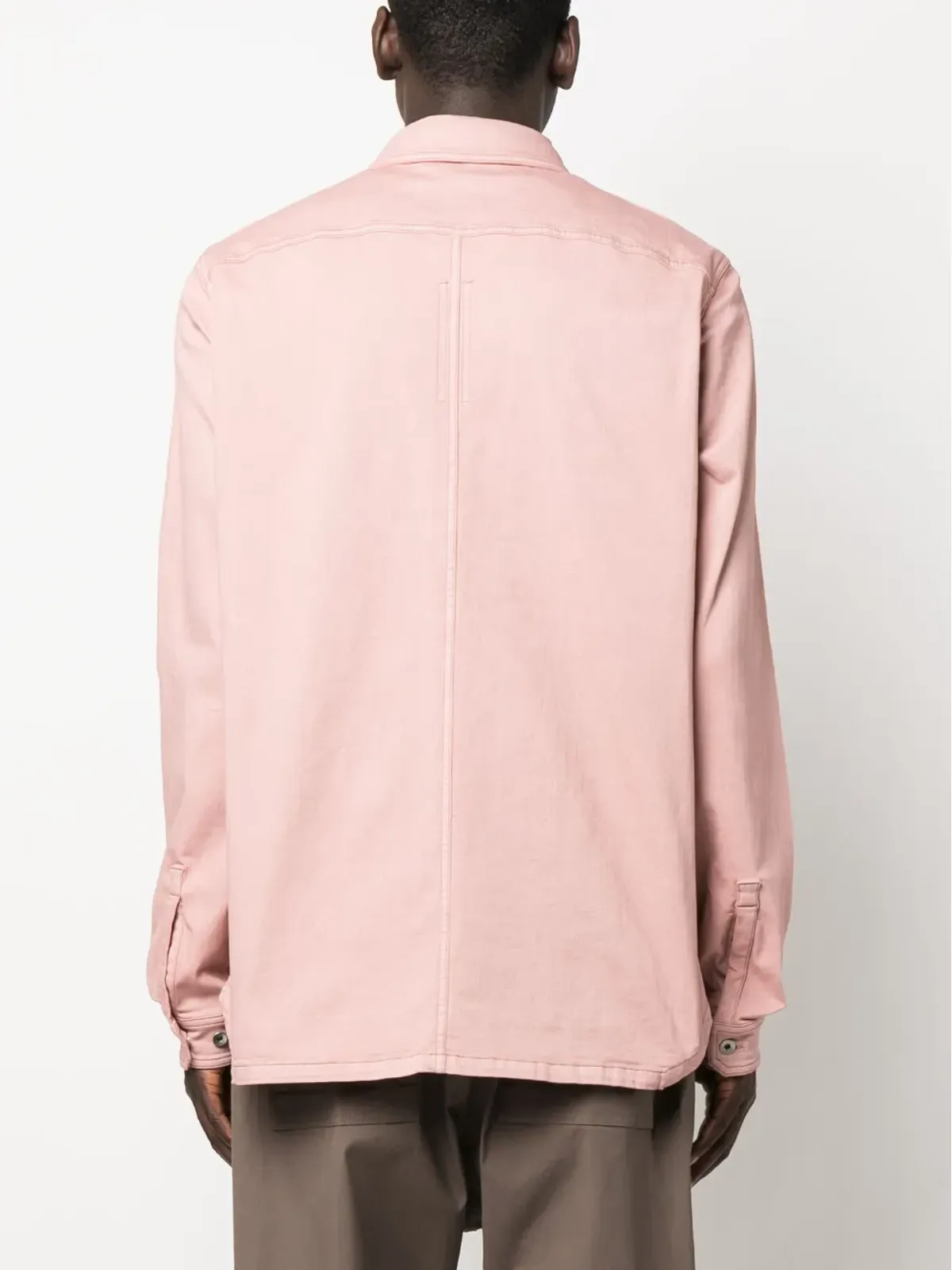 Rick Owens DRKSHDW コットンブレンド長袖オーバーシャツ - 画像4