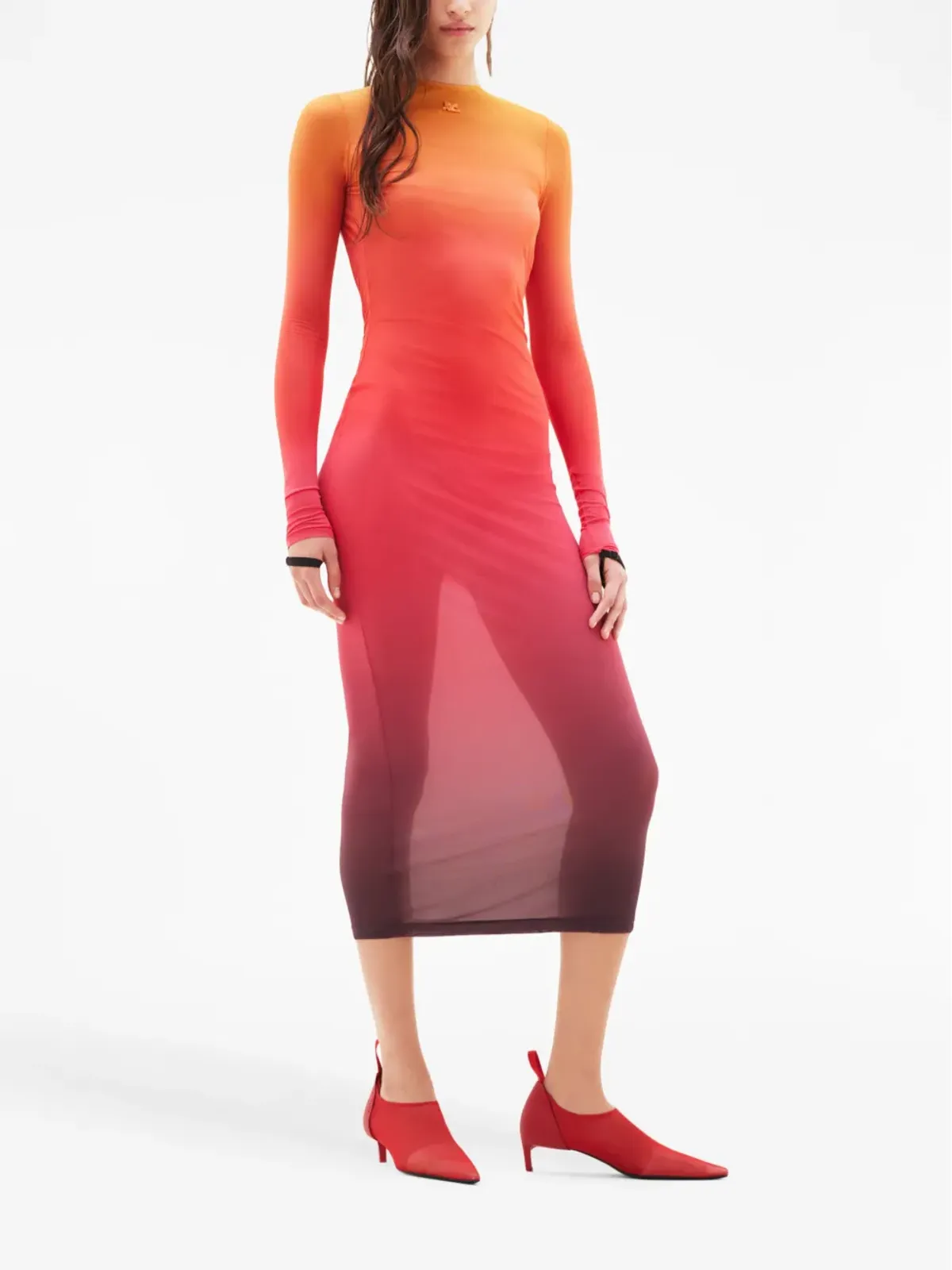 Courrèges サンセットグラデーションドレス - 画像3