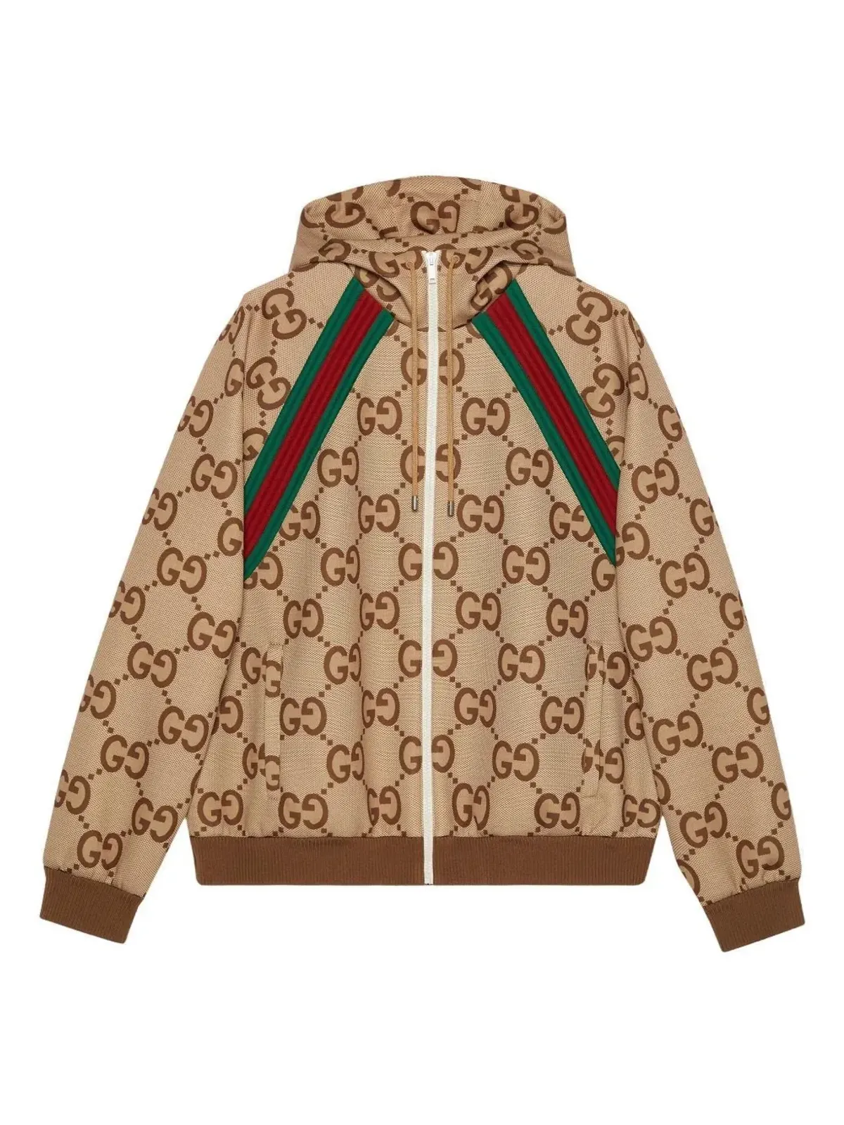 Gucci GG Supremeフード付きジャケット - Brown - 画像1