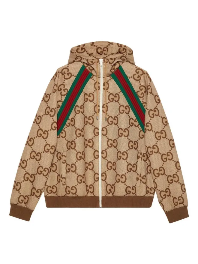 Gucci Gucci GG Supremeフード付きジャケット - Brownの商品画像