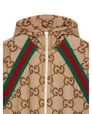 Gucci GG Supremeフード付きジャケット - Brown - サムネイル3