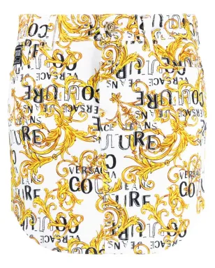 Versace Jeans Couture ロゴ クチュールプリント デニム ミニスカート - サムネイル1