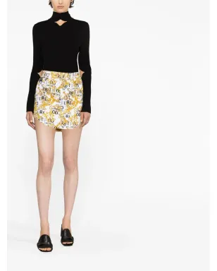Versace Jeans Couture ロゴ クチュールプリント デニム ミニスカート - サムネイル2