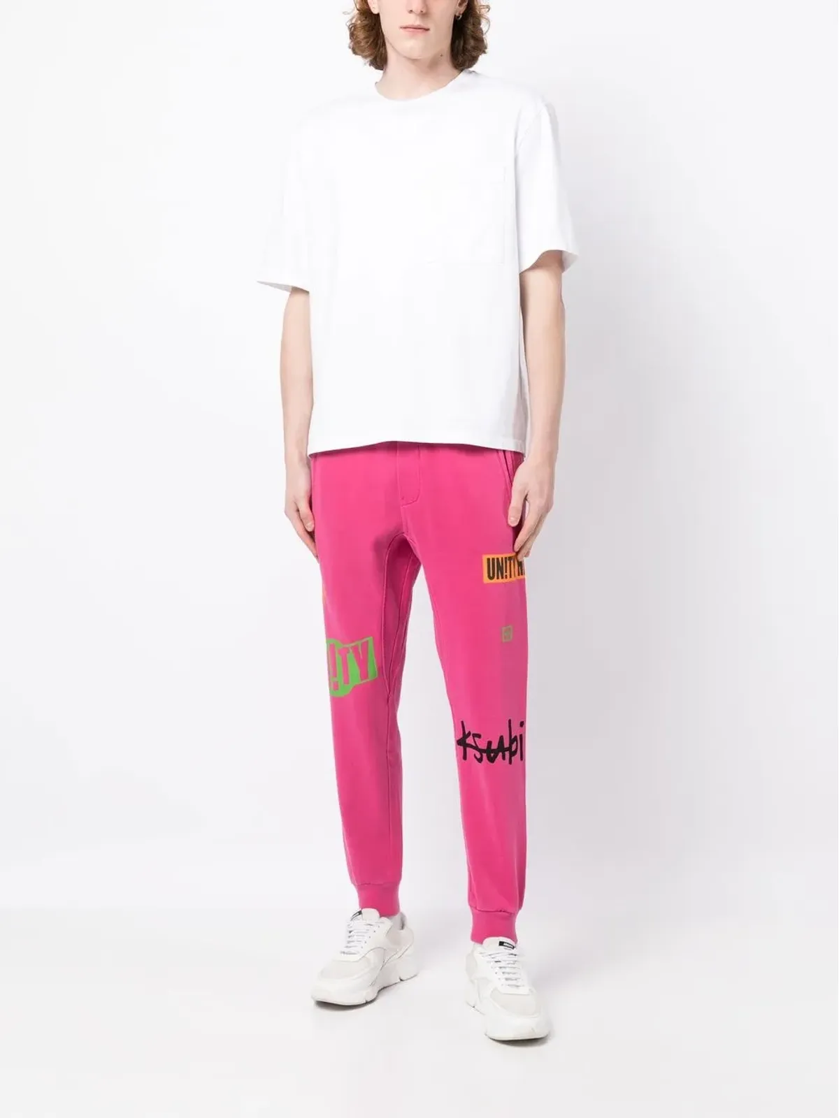 Ksubi コットン ロゴプリント トラックパンツ - 画像2