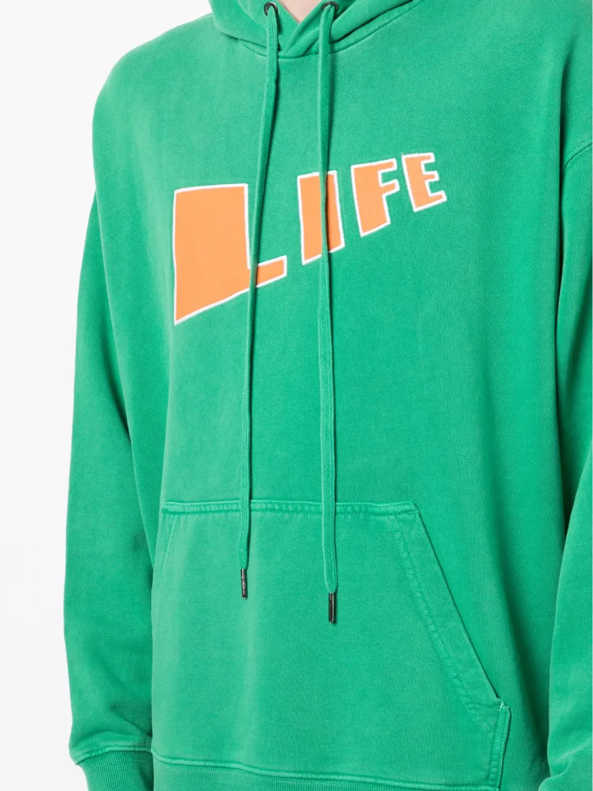 Ksubi Life コットン ドローストリングフーディ - 画像5