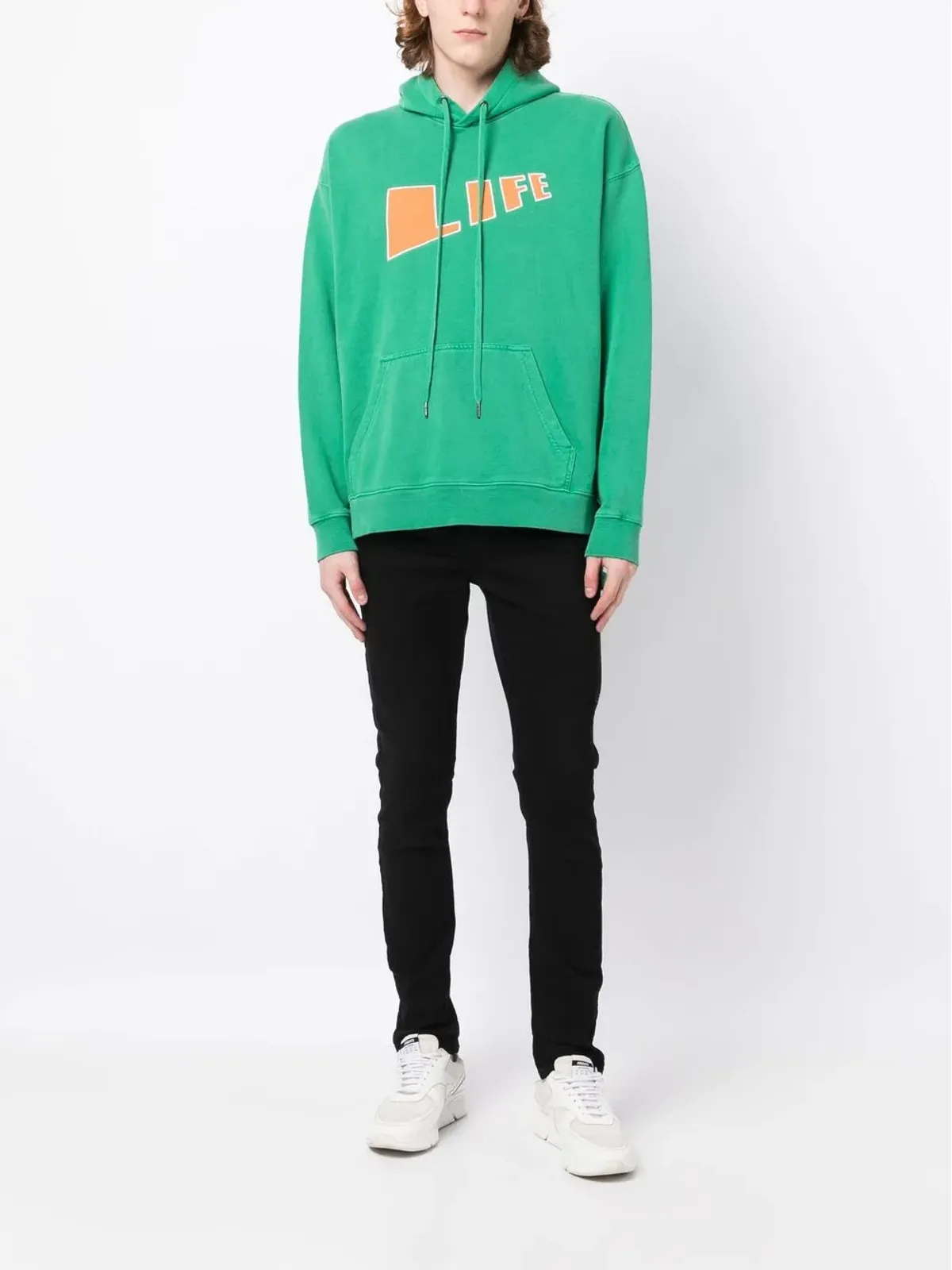 Ksubi Life コットン ドローストリングフーディ - 画像2