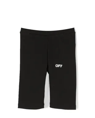 Off-White Kids ロゴプリント コットンショーツ - サムネイル1