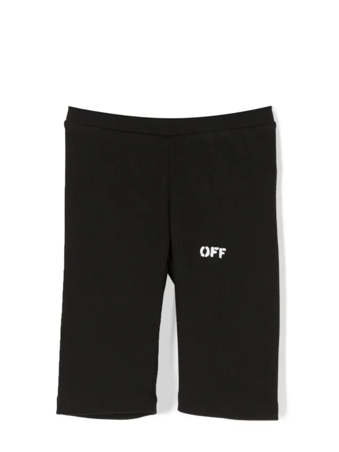 Off-White Kids Off-White Kids ロゴプリント コットンショーツの商品画像