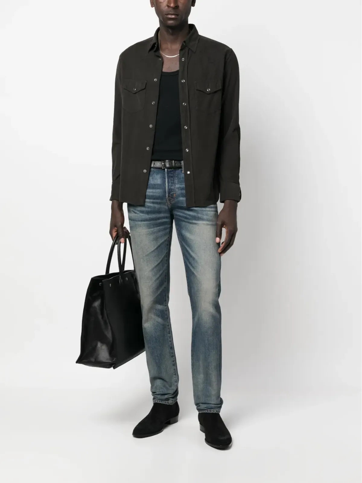 TOM FORD コットン長袖シャツ - 画像2