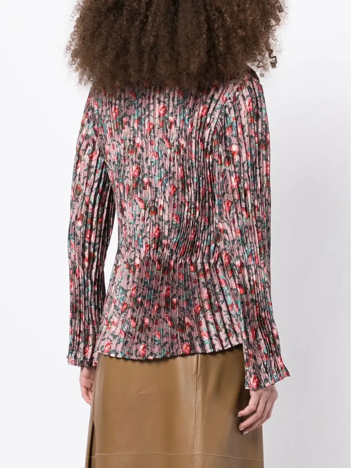 Vince ベリーブルームス プリーツシャツ - 画像4