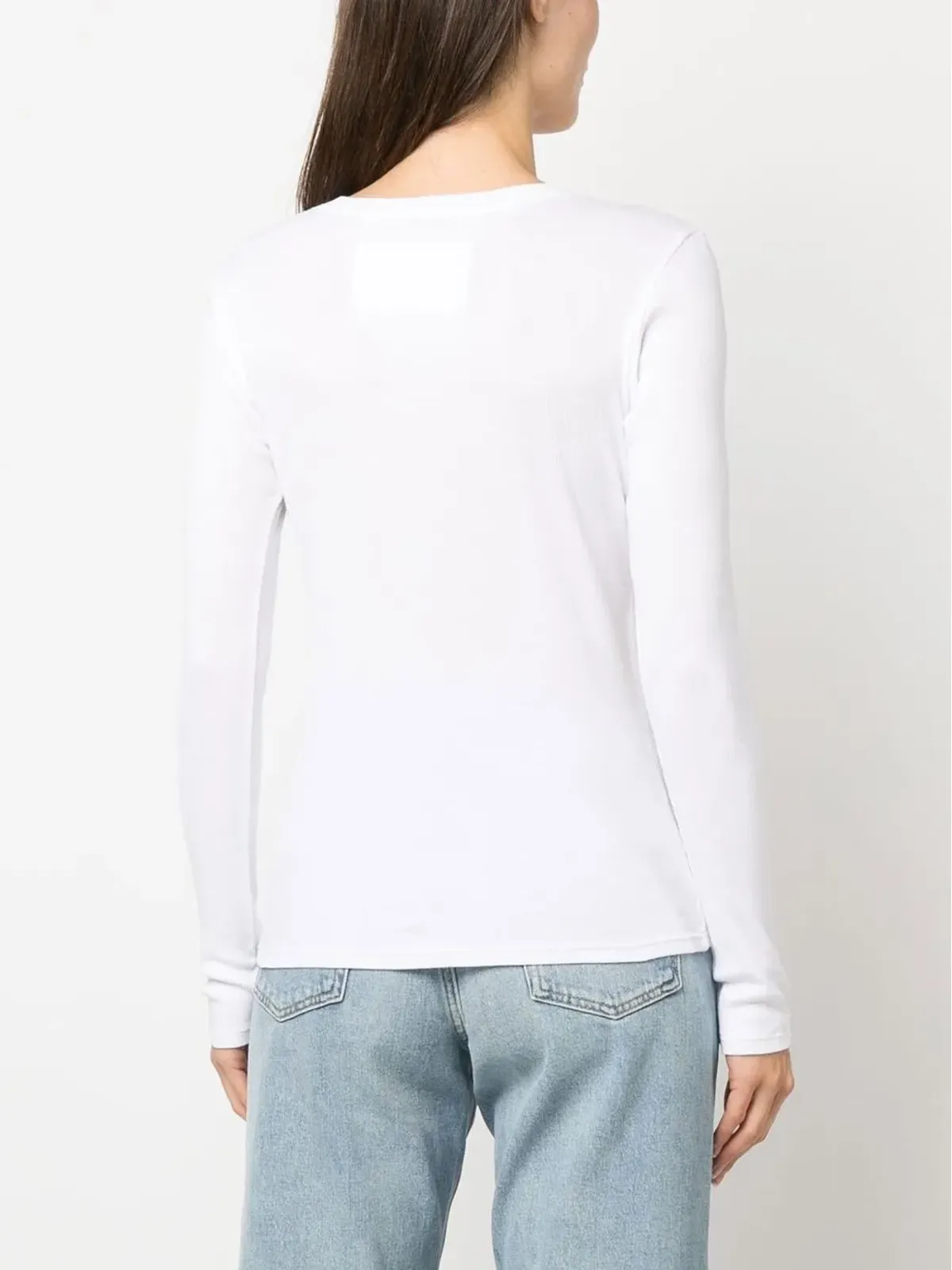 Nili Lotan ボタンフロント長袖Tシャツ - 画像4