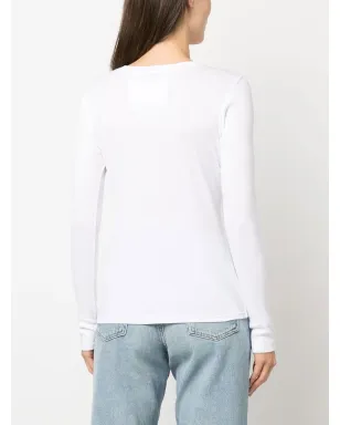 Nili Lotan ボタンフロント長袖Tシャツ - サムネイル4