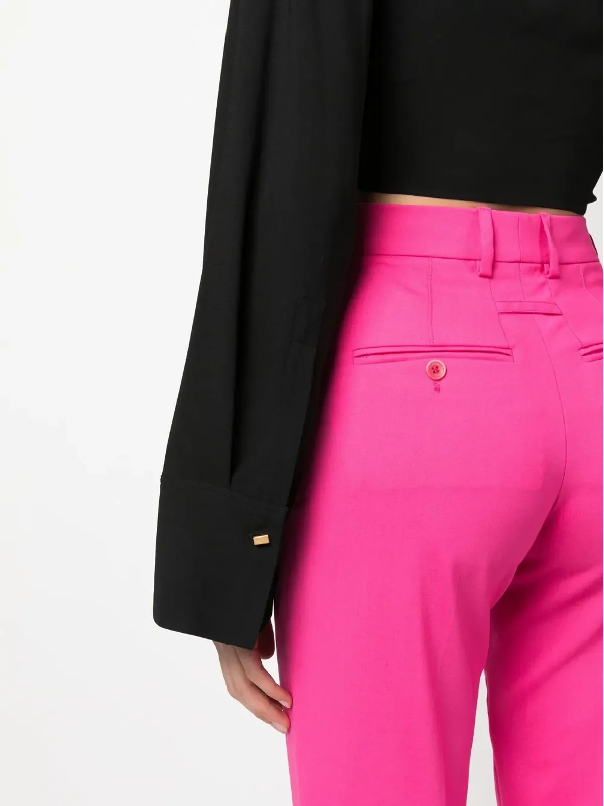 Blumarine ツイストディテール クロップドトップ - 画像5