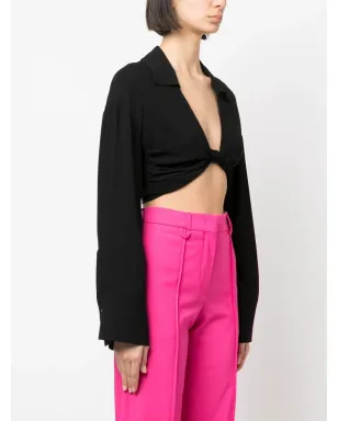 Blumarine ツイストディテール クロップドトップ - サムネイル3