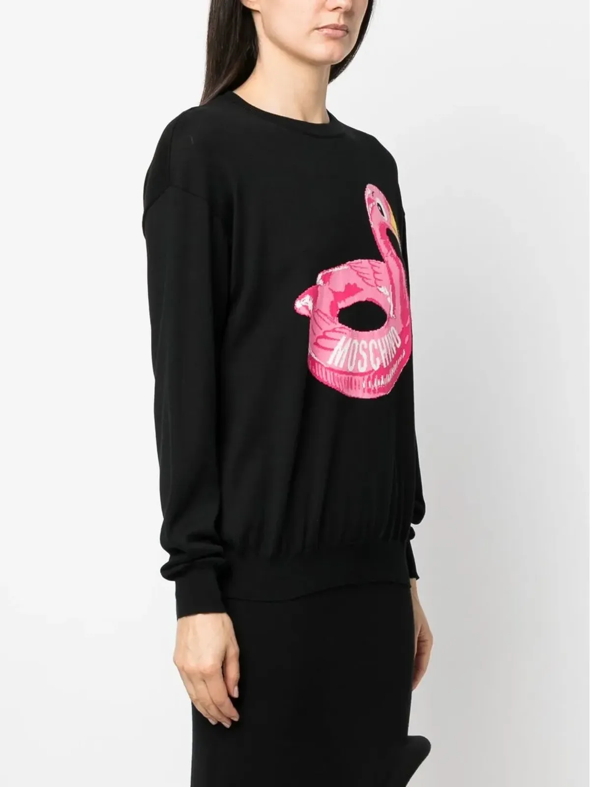 Moschino インターシャニット ロゴジャンパー - 画像3